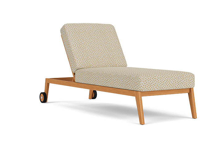 Lloyd Flanders - Alpine Pool Chaise In Natural Teak Finish With Bebot Sisal Fabric - 3630200962048 view 1