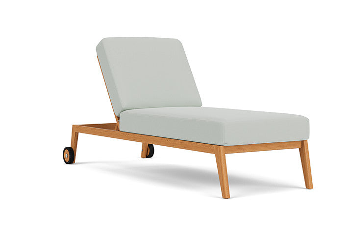 Lloyd Flanders - Alpine Pool Chaise In Natural Teak Finish With Callen Celadon Fabric - 3630200962024 view 1