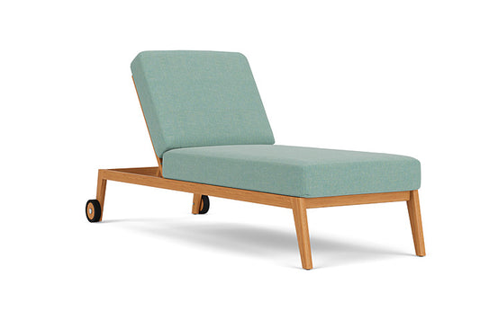 Lloyd Flanders - Alpine Pool Chaise In Natural Teak Finish With Pavian Pool Fabric - 3630200962045 view 1