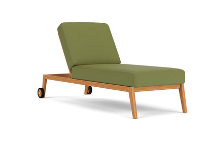 Lloyd Flanders - Alpine Pool Chaise In Natural Teak Finish With Reflections Grass Fabric - 3630200962051 view 1