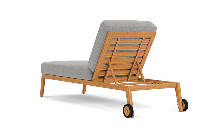 Lloyd Flanders - Alpine Pool Chaise In Natural Teak Finish With Remy Shadow Fabric - 3630200962004 view 2