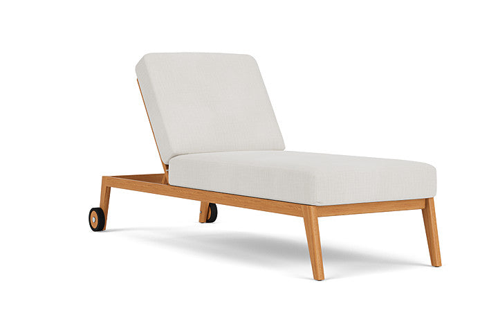 Lloyd Flanders - Alpine Pool Chaise In Natural Teak Finish With Rollo Linen Fabric - 3630200962020 view 1