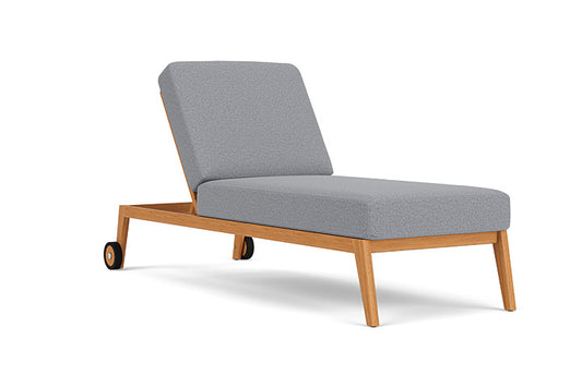 Lloyd Flanders - Alpine Pool Chaise In Natural Teak Finish With Rumba Stonewashed Fabric - 3630200962006 view 1