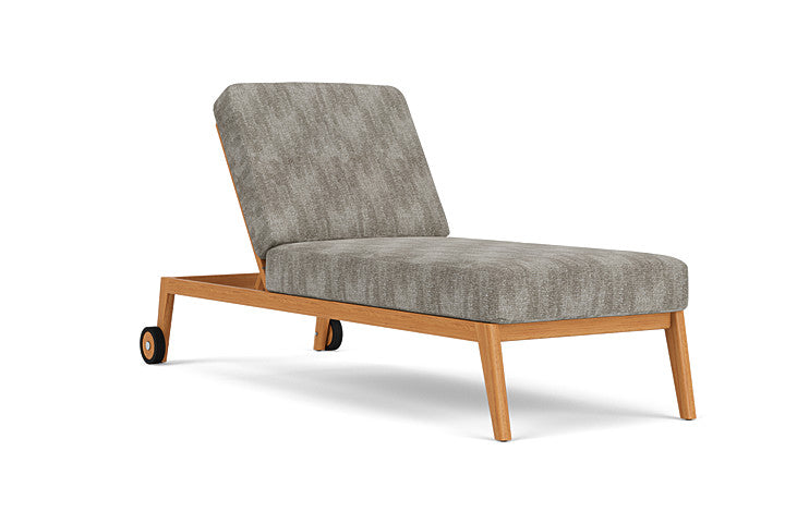 Lloyd Flanders - Alpine Pool Chaise In Natural Teak Finish With Surface Slate Fabric - 3630200962056 view 1
