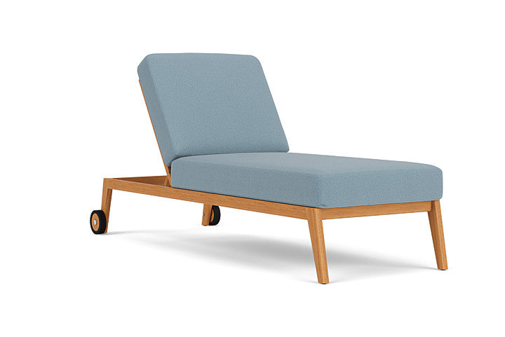 Lloyd Flanders - Alpine Pool Chaise In Natural Teak Finish With Unearth Mist Fabric - 3630200962068 view 1