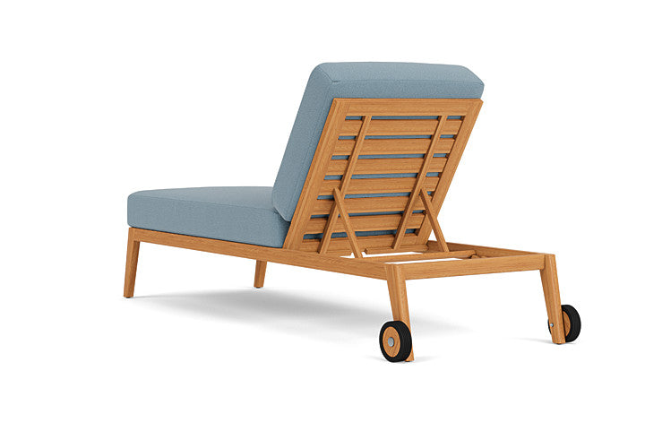 Lloyd Flanders - Alpine Pool Chaise In Natural Teak Finish With Unearth Mist Fabric - 3630200962068 view 2