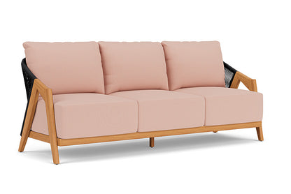 Lloyd Flanders - Alpine Sofa In Natural Teak Finish With Azulu Clay Fabric - 3630550962033 view 1