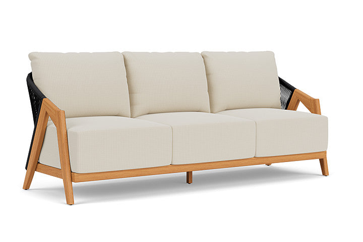 Lloyd Flanders - Alpine Sofa In Natural Teak Finish With Beach Natural Fabric - 3630550962005 view 1