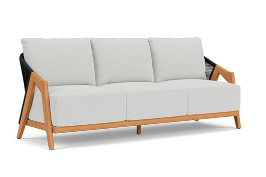 Lloyd Flanders - Alpine Sofa In Natural Teak Finish With Bright Side Fog Fabric - 3630550962012 view 1