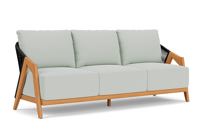 Lloyd Flanders - Alpine Sofa In Natural Teak Finish With Callen Celadon Fabric - 3630550962024 view 1