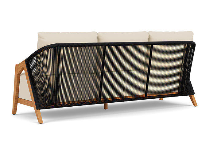 Lloyd Flanders - Alpine Sofa In Natural Teak Finish With Callen Pearl Fabric - 3630550962021 view 2