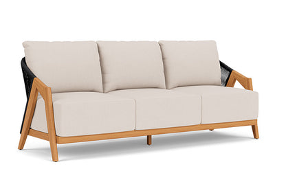 Lloyd Flanders - Alpine Sofa In Natural Teak Finish With Canvas Birds Eye Fabric - 363055096937 view 1