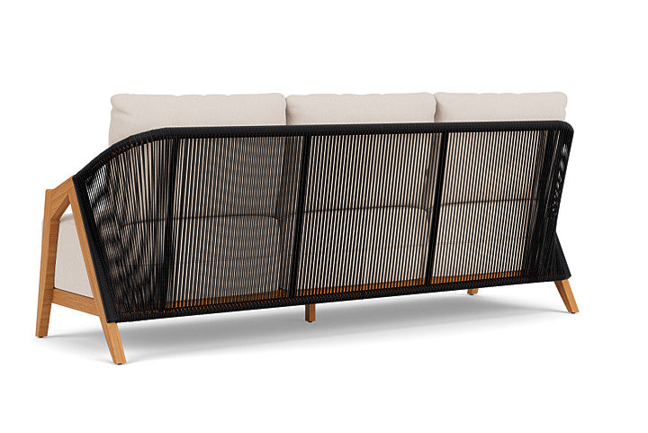Lloyd Flanders - Alpine Sofa In Natural Teak Finish With Canvas Birds Eye Fabric - 363055096937 view 2