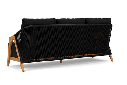 Lloyd Flanders - Alpine Sofa In Natural Teak Finish With Canvas Black Fabric - 363055096157 view 2