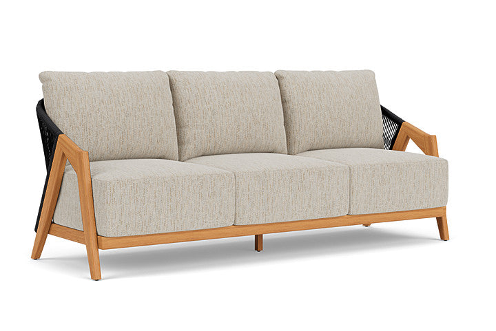 Lloyd Flanders - Alpine Sofa In Natural Teak Finish With Charlotte Sparrow Fabric - 363055096183 view 1