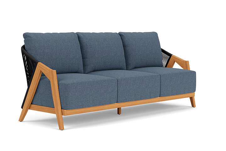Lloyd Flanders - Alpine Sofa In Natural Teak Finish With Deluna Aegean Fabric - 3630550962030 view 1