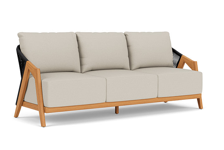 Lloyd Flanders - Alpine Sofa In Natural Teak Finish With Fife Fog Fabric - 363055096181 view 1