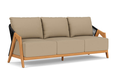 Lloyd Flanders - Alpine Sofa In Natural Teak Finish With Fife Sahara Fabric - 363055096742 view 1