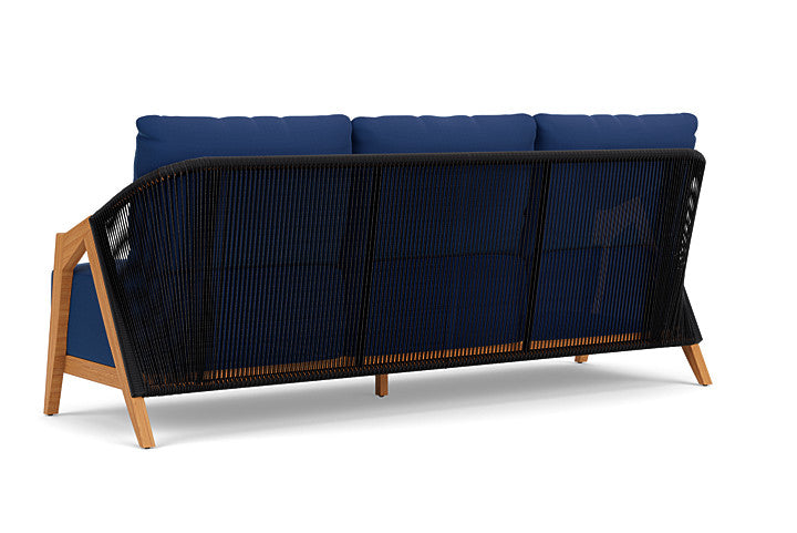 Lloyd Flanders - Alpine Sofa In Natural Teak Finish With Flagship Lapis Fabric - 3630550961813 view 2