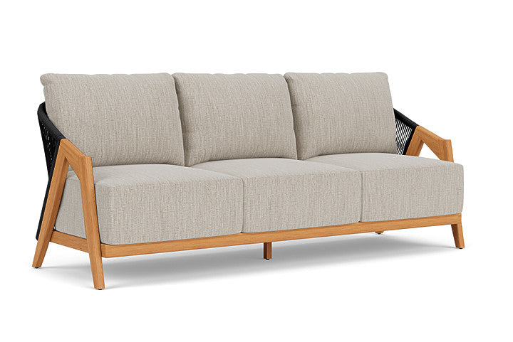 Lloyd Flanders - Alpine Sofa In Natural Teak Finish With Friendly Flax Fabric - 3630550962026 view 1