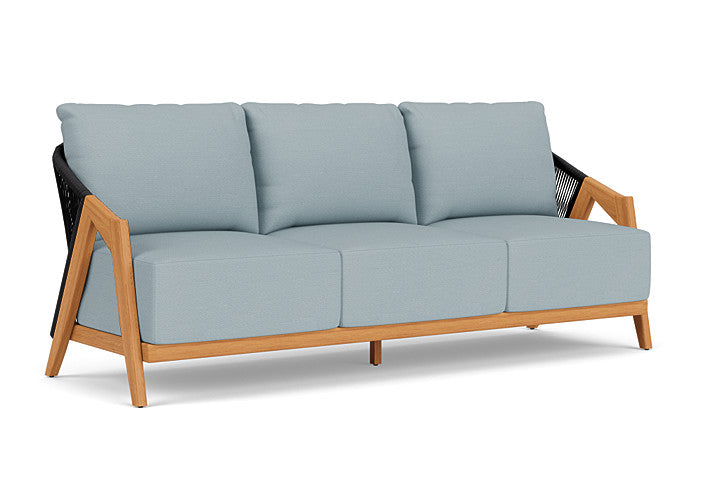 Lloyd Flanders - Alpine Sofa In Natural Teak Finish With Kadogo Lake Fabric - 3630550962041 view 1