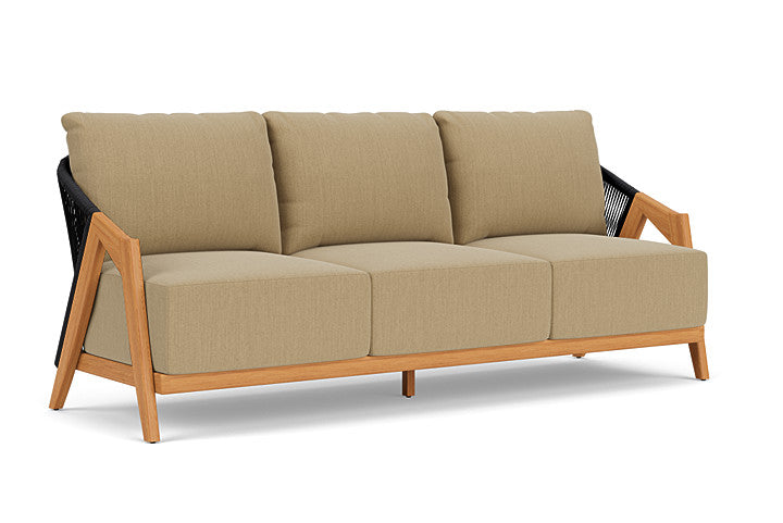Lloyd Flanders - Alpine Sofa In Natural Teak Finish With Loveboat Saffron Fabric - 3630550962009 view 1