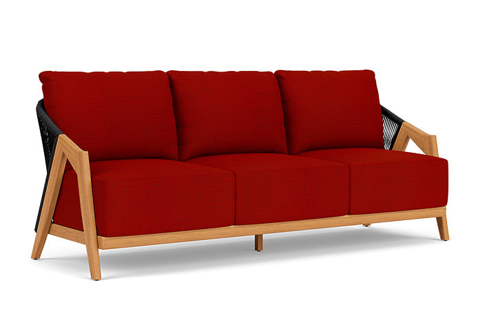 Lloyd Flanders - Alpine Sofa In Natural Teak Finish With Partyline Lollipop Fabric - 3630550962054 view 1