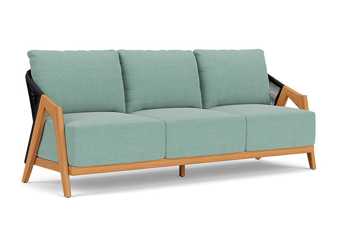 Lloyd Flanders - Alpine Sofa In Natural Teak Finish With Pavian Pool Fabric - 3630550962045 view 1