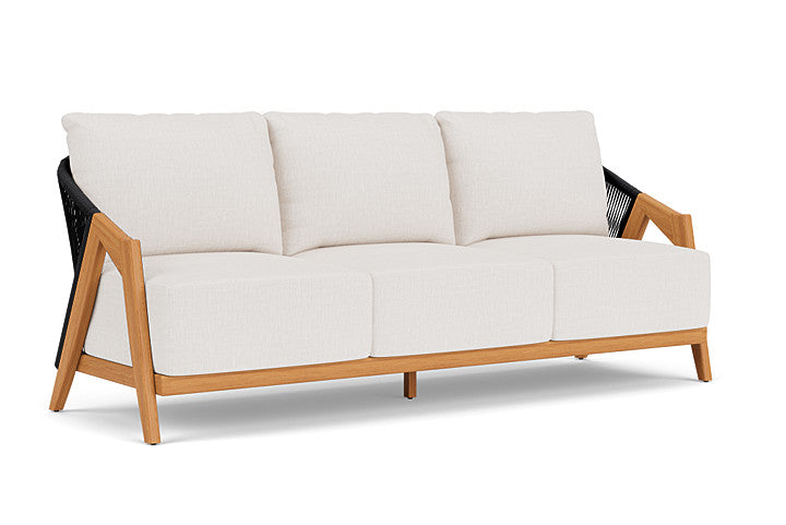 Lloyd Flanders - Alpine Sofa In Natural Teak Finish With Reflections Snow Fabric - 3630550962014 view 1