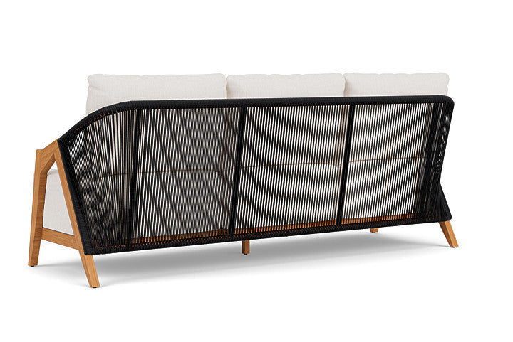 Lloyd Flanders - Alpine Sofa In Natural Teak Finish With Reflections Snow Fabric - 3630550962014 view 2