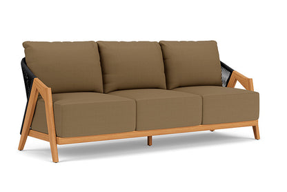 Lloyd Flanders - Alpine Sofa In Natural Teak Finish With Reflections Straw Fabric - 3630550962053 view 1