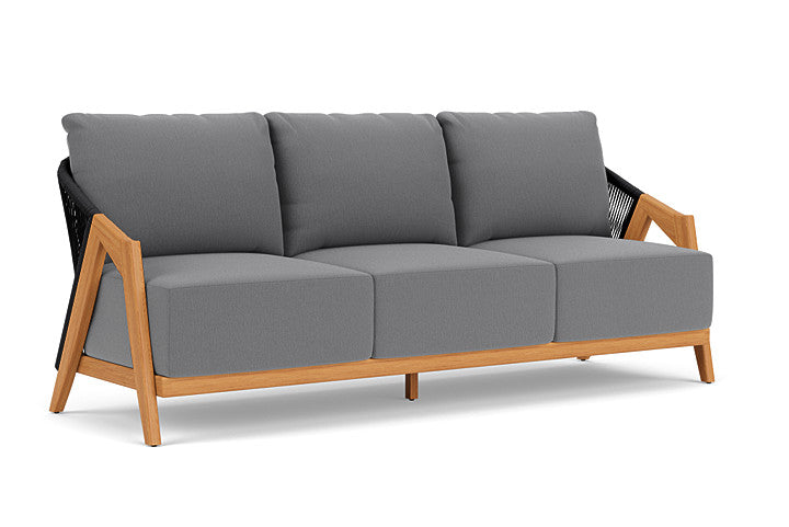 Lloyd Flanders - Alpine Sofa In Natural Teak Finish With Remy Graphite Fabric - 3630550962003 view 1