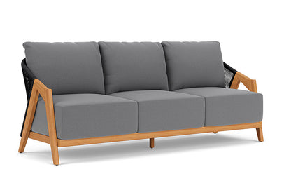 Lloyd Flanders - Alpine Sofa In Natural Teak Finish With Remy Graphite Fabric - 3630550962003 view 1