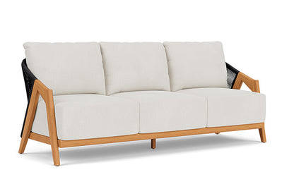 Lloyd Flanders - Alpine Sofa In Natural Teak Finish With Rollo Linen Fabric - 3630550962020 view 1