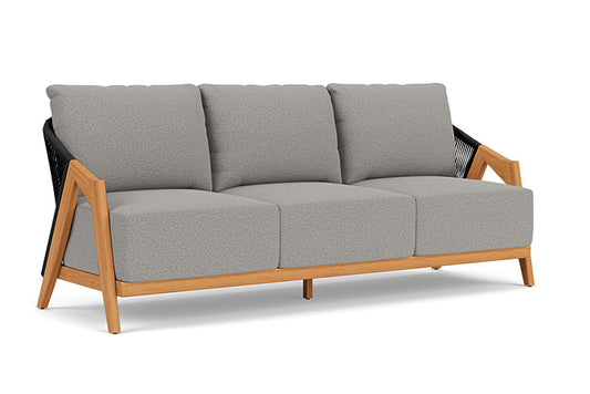 Lloyd Flanders - Alpine Sofa In Natural Teak Finish With Rumba Nickel Fabric - 3630550962011 view 1
