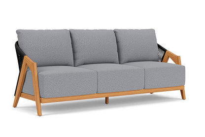 Lloyd Flanders - Alpine Sofa In Natural Teak Finish With Rumba Stonewashed Fabric - 3630550962006 view 1