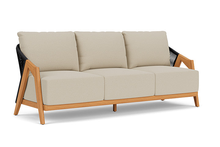 Lloyd Flanders - Alpine Sofa In Natural Teak Finish With Rumba Straw Fabric - 3630550962008 view 1