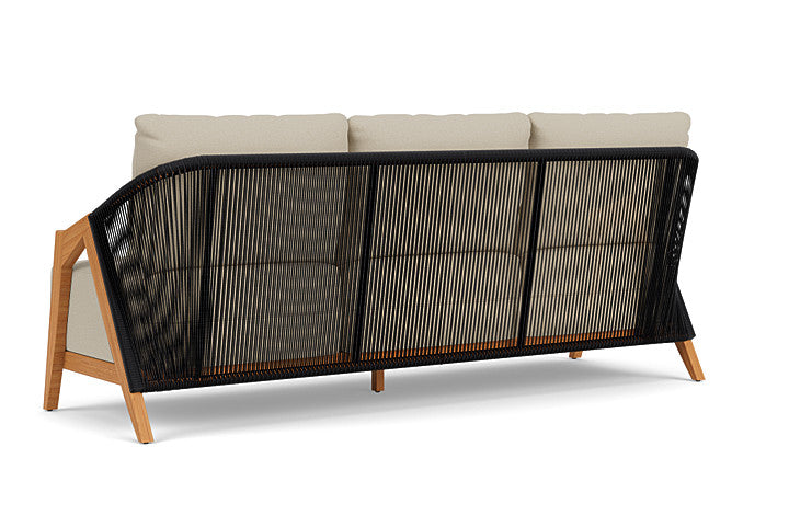 Lloyd Flanders - Alpine Sofa In Natural Teak Finish With Rumba Straw Fabric - 3630550962008 view 2