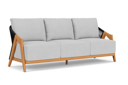 Lloyd Flanders - Alpine Sofa In Natural Teak Finish With Sandberg Dove Fabric - 3630550962022 view 1