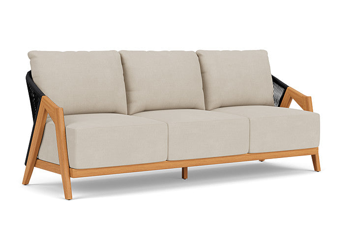 Lloyd Flanders - Alpine Sofa In Natural Teak Finish With Sandberg Flax Fabric - 3630550962027 view 1