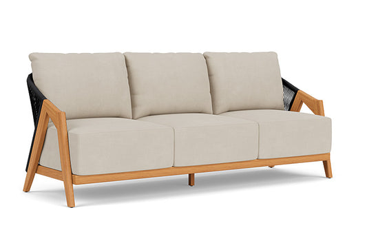 Lloyd Flanders - Alpine Sofa In Natural Teak Finish With Sandberg Flax Fabric - 3630550962027 view 1