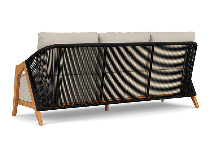 Lloyd Flanders - Alpine Sofa In Natural Teak Finish With Sandberg Flax Fabric - 3630550962027 view 2