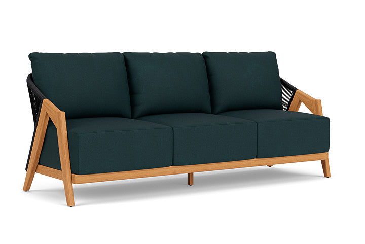 Lloyd Flanders - Alpine Sofa In Natural Teak Finish With Sandberg Lagoon Fabric - 3630550962039 view 1