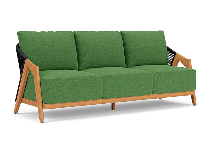 Lloyd Flanders - Alpine Sofa In Natural Teak Finish With Seadog Botanical Fabric - 3630550962066 view 1