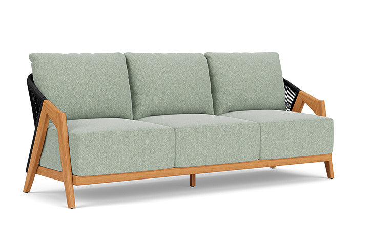 Lloyd Flanders - Alpine Sofa In Natural Teak Finish With Serene Spa Fabric - 3630550962031 view 1