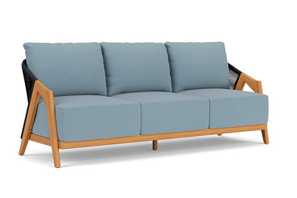 Lloyd Flanders - Alpine Sofa In Natural Teak Finish With Unearth Mist Fabric - 3630550962068 view 1