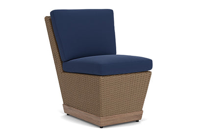 Lloyd Flanders - Charisma Armless Dining Chair In Brindle Finish With Beach Navy Fabric - 4210075142013 view 1