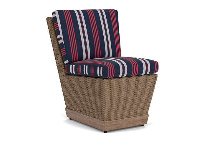 Lloyd Flanders - Charisma Armless Dining Chair In Brindle Finish With Berkely Hall Navy Fabric - 4210075142063 view 1