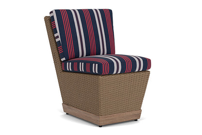 Lloyd Flanders - Charisma Armless Dining Chair In Brindle Finish With Berkely Hall Navy Fabric - 4210075142063 view 1