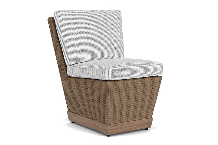 Lloyd Flanders - Charisma Armless Dining Chair In Brindle Finish With Burson Domino Fabric - 4210075142035 view 1
